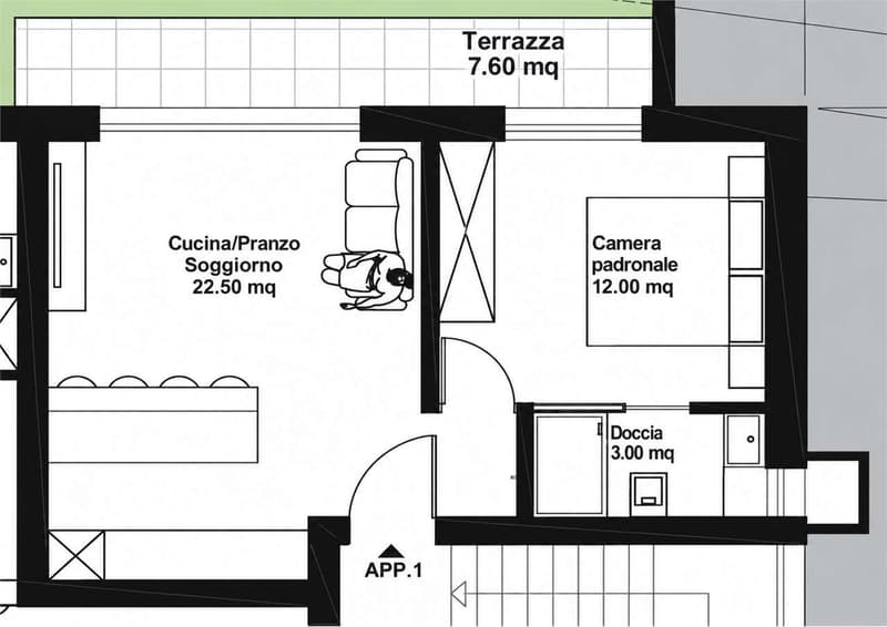 2,5 locali a Carabbia (9)