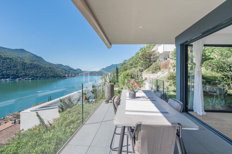 Esclusivo appartamento 3,5 loc. vista lago in vendita a Morcote (4)