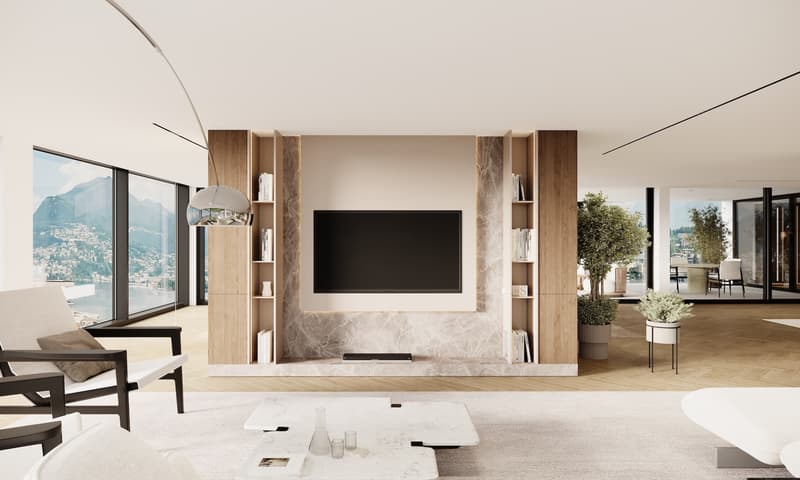 NOUVEAU PENTHOUSE DE 7 PIÈCES AVEC VUE SUR LE LAC À PARADISO (8)