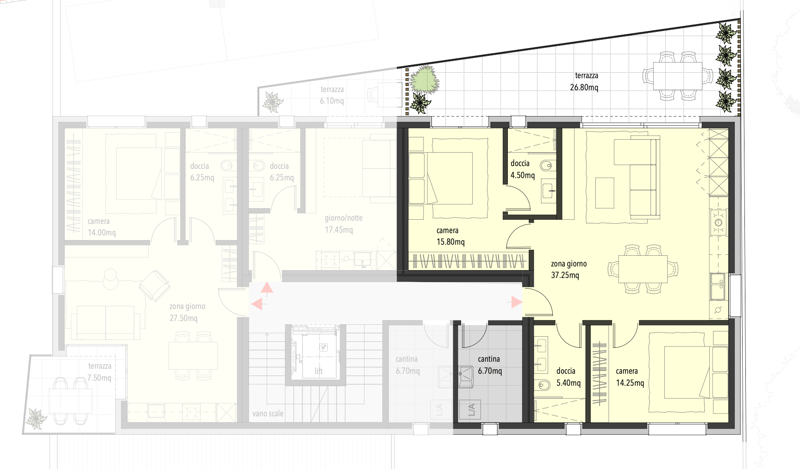 Résidence AGLA - Vivre au centre avec style: appartement de 3,5 pièces de nouvelle construction à Bellinzona (4)