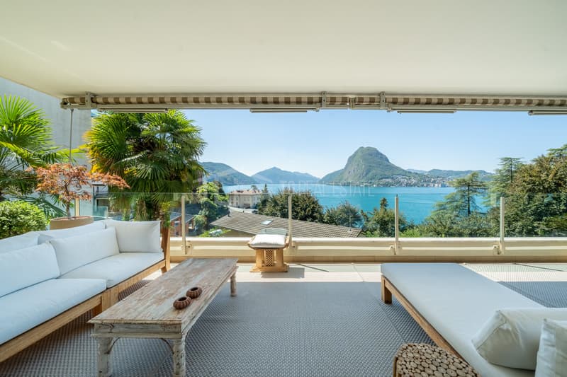 ELEGANZA CONTEMPORANEA CON VISTA LAGO A CASTAGNOLA. 3,5 LOCALI (11)