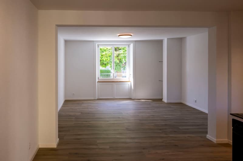 Premier occupant d'un charmant appartement 2,5 pièces, partiellement meublé avec un espace de sièges et une belle cour intérieure (6)