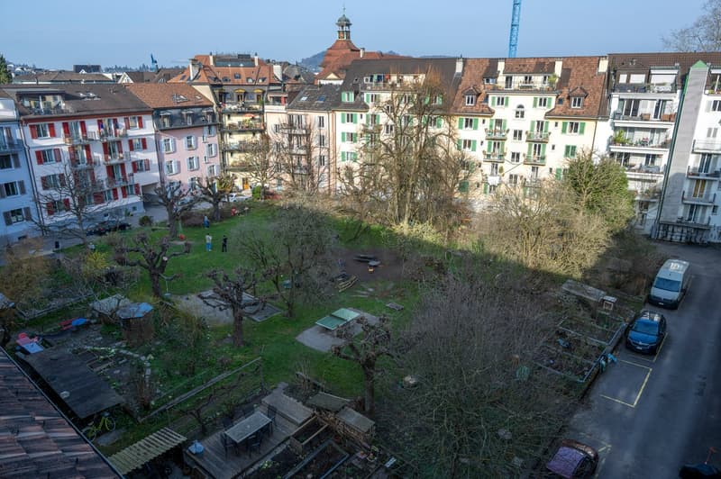 Premier contrat de location d'un charmant appartement 2.5 pièces dans un endroit calme avec une belle cour intérieure et vue sur le Pilatus (11)