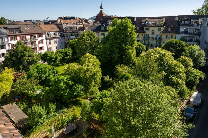 Premier contrat de location d'un charmant appartement 2.5 pièces dans un endroit calme avec une belle cour intérieure et vue sur le Pilatus (9)