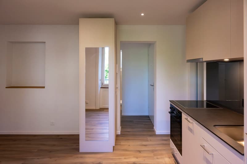 Erstbezug Charmante 2-Zimmer-Wohnung teilmöbliert mit Gartensitzplatz und schönem Innenhof (3)