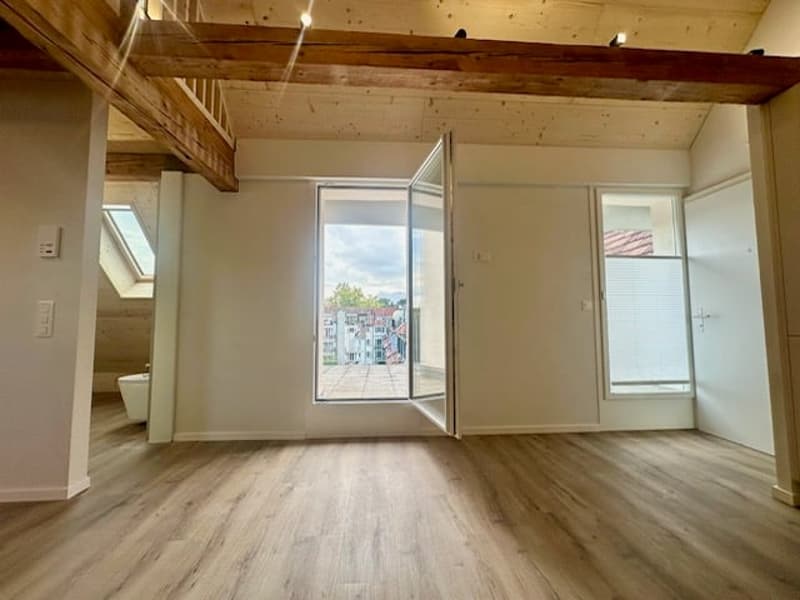 Erstbezug Charmante Loft-Dachwohnung mit grossem Balkon an ruhiger Lage mit schönem Innenhof (15)