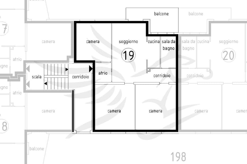 Strategico appartamento 3.5 locali con balcone (8)