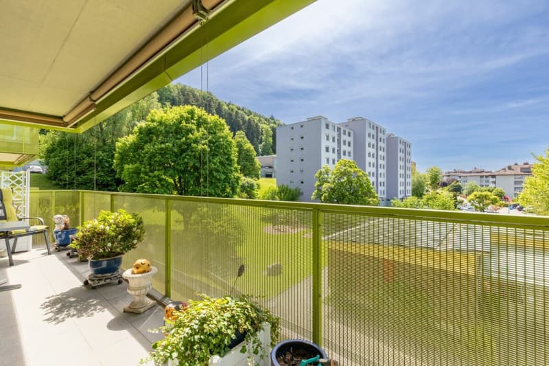Balkon West mit Blick Richtung Südwesten