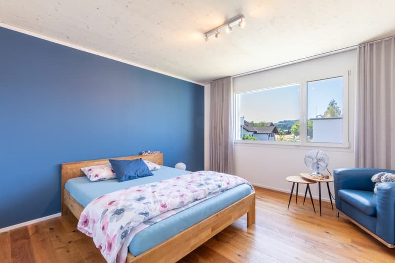Schlafzimmer mit Ausblick