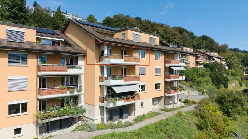 3.5-Zimmer-Wohnung im 2.OG (eingezeichnet)