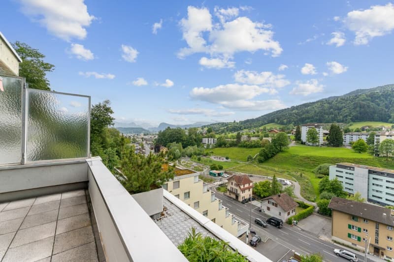 Appartamento di 3,5 locali appena ristrutturato con bella terrazza e vista mozzafiato a Kriens (7)