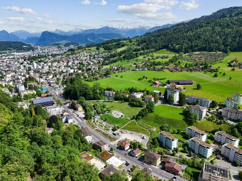 Appartamento di 3,5 locali appena ristrutturato con bella terrazza e vista mozzafiato a Kriens (8)