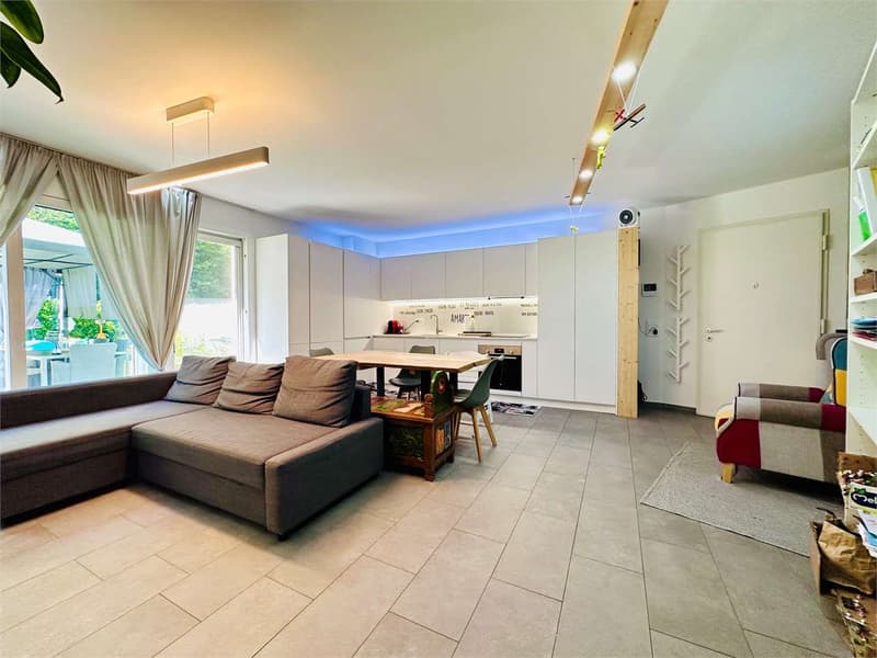 Ponte Capriasca - modernes 3.5-Zimmer-Wohnung im Grünen mit Garten und (4)