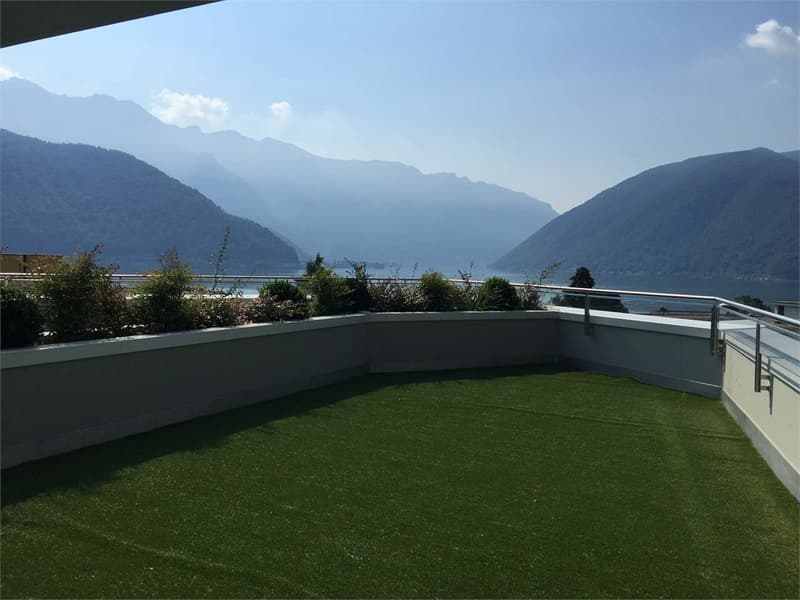 Melide -  moderno 4.5 loc. con vista lago e roof-top (10)