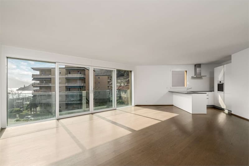 Melide -  moderno 4.5 loc. con vista lago e roof-top (2)