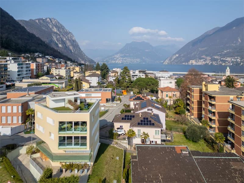 Melide -  moderno 4.5 loc. con vista lago e roof-top (12)