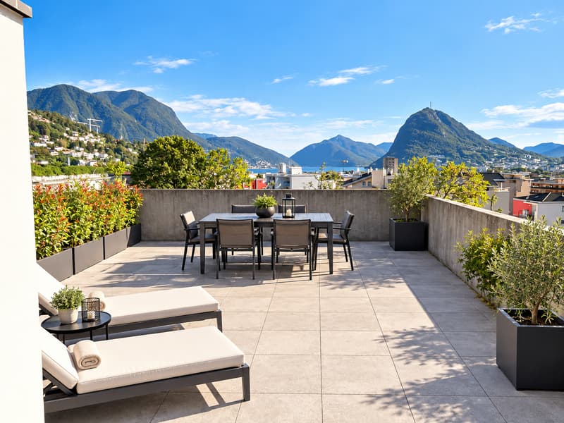 3,5 locali con grande terrazza, piscina, palestra e area wellness (1)