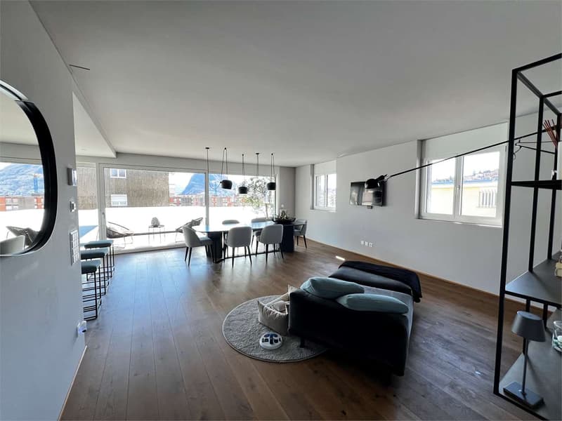 Rif. 2674 Pregassona Exclusive penthouse with direct elevator (2)