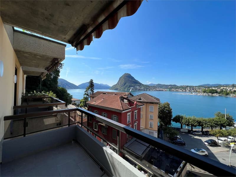 Rif. 2688 Cassarate geräumiges 3.5-Zimmer-Wohnung mit Seeblick (1)