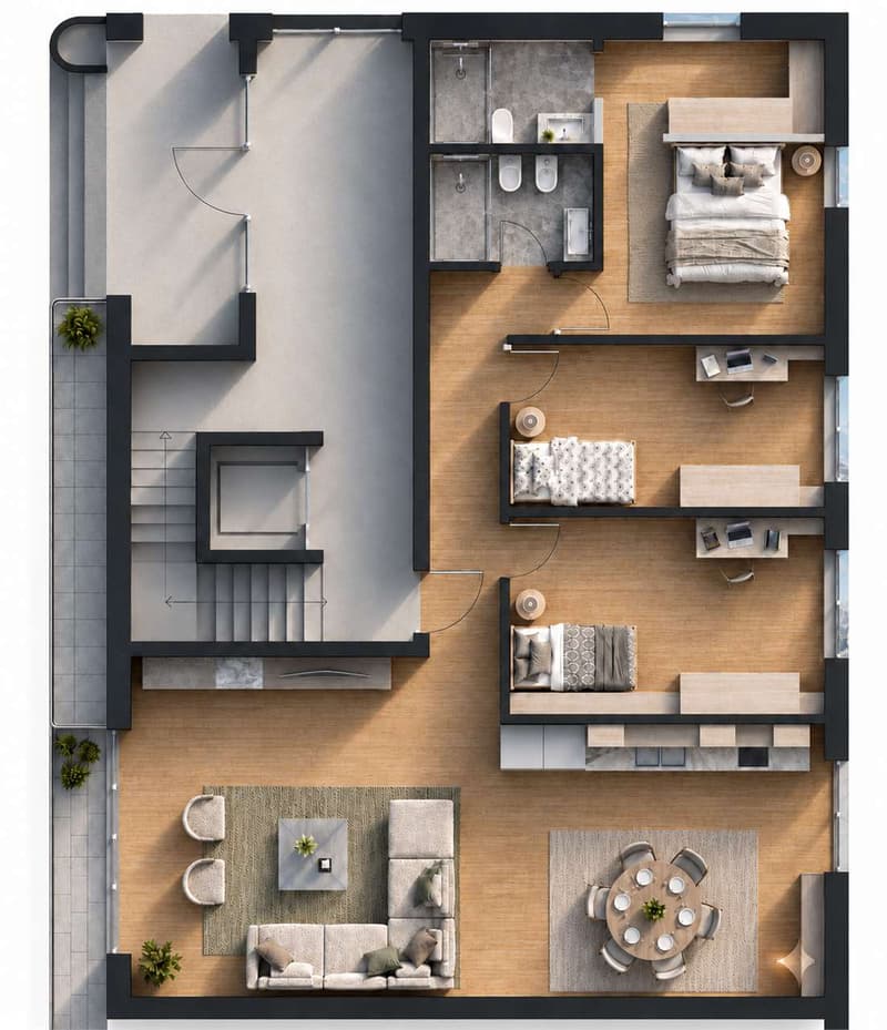 Exclusive 4.5-room apartments in the heart of Lugano (6)