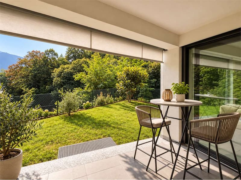 Rif. 2722 Pedrinate grazioso 2.5 locali con giardino privato (1)