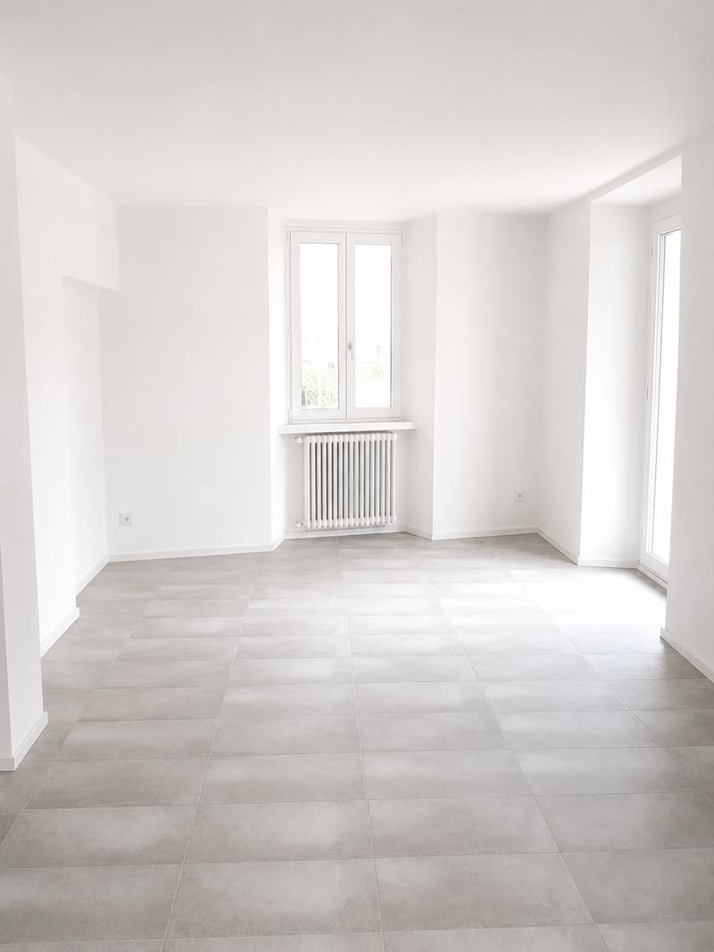 zona soggiorno/ cucina con uscita sul giardinetto