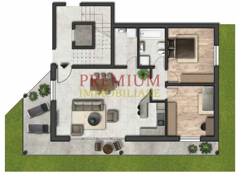 3.5 rooms with garden (3)