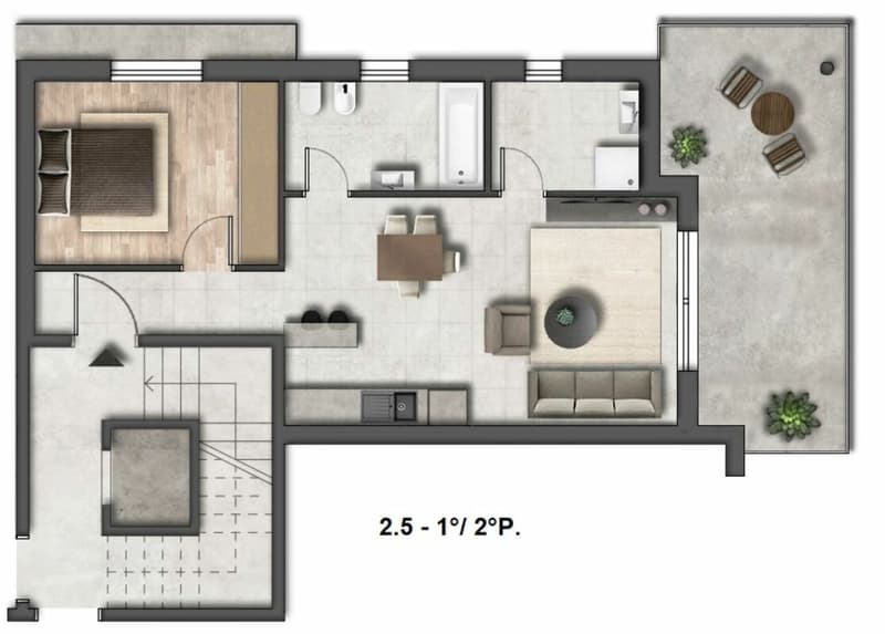RECENTS APPARTEMENTS DE 2.5 PIÈCES À MALVAGLIA (12)