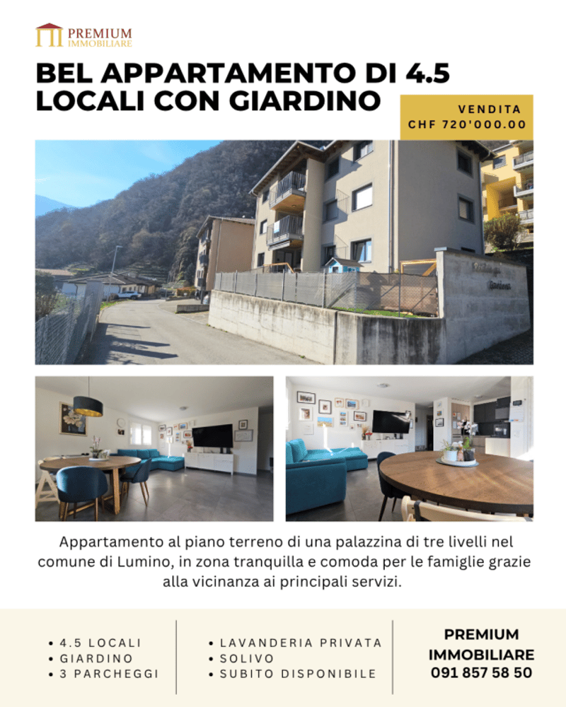 Wohnung mit 4.5 Zimmern und Garten (1)