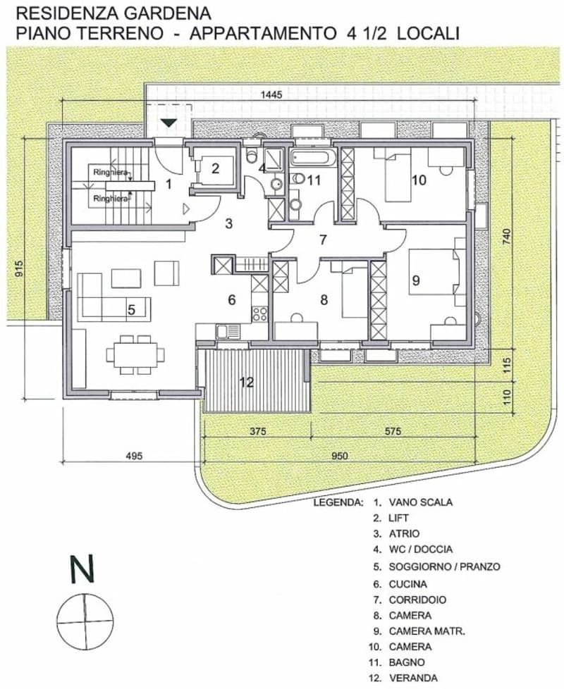Wohnung mit 4.5 Zimmern und Garten (14)