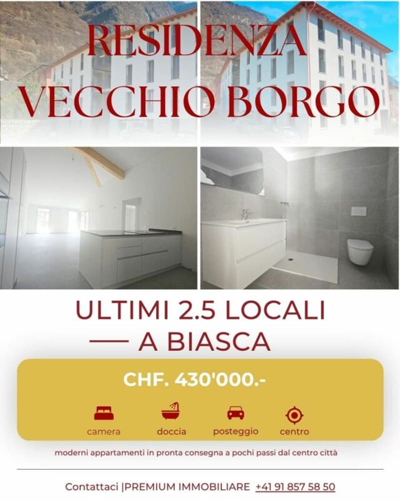 NUOVI APPARTAMENTI 2.5 LOCALI A BIASCA (1)