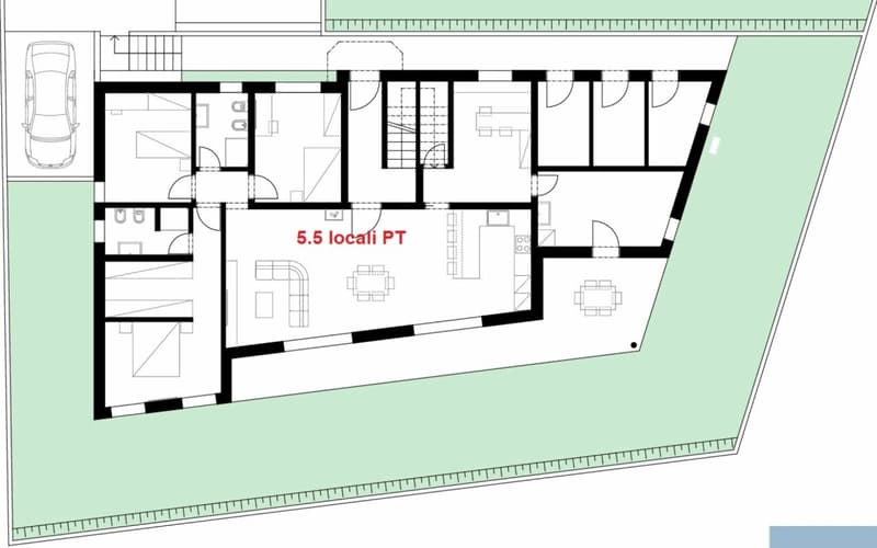 GRANDE 5.5 LOCALI CON AMPIO GIARDINO (6)