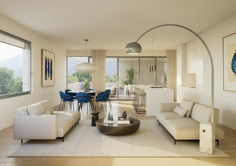 Residenza Kira - appartement raffiné de 4.5 pièces avec grand jardin privé à Giubiasco (TI) (3)