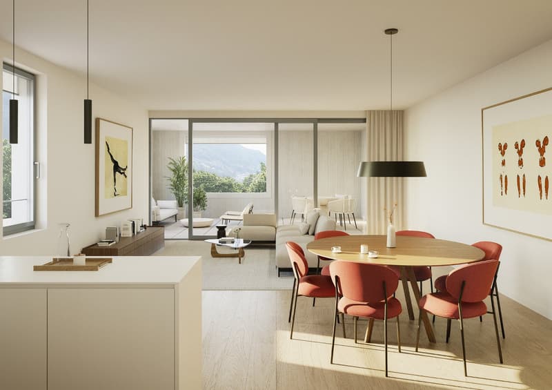 Residenza Kira - appartement raffiné de 4.5 pièces avec grand jardin privé à Giubiasco (TI) (2)