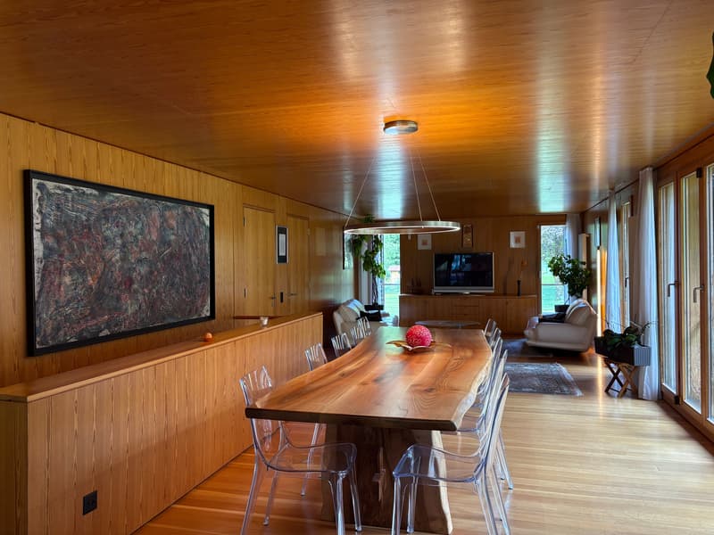 Casa di design in legno immersa nel verde (7)