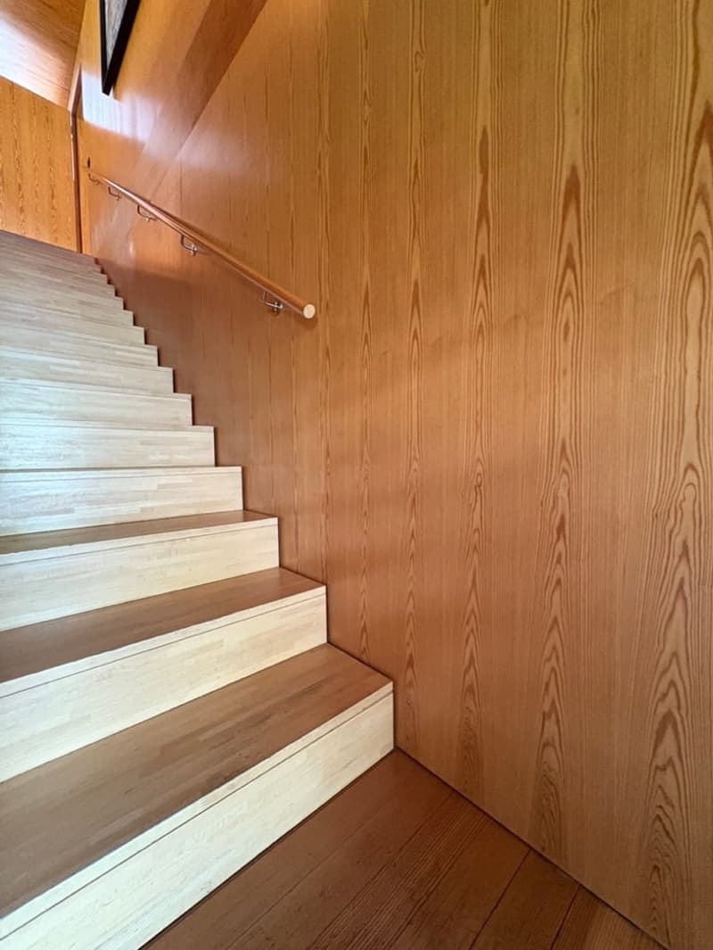 Casa di design in legno immersa nel verde (5)