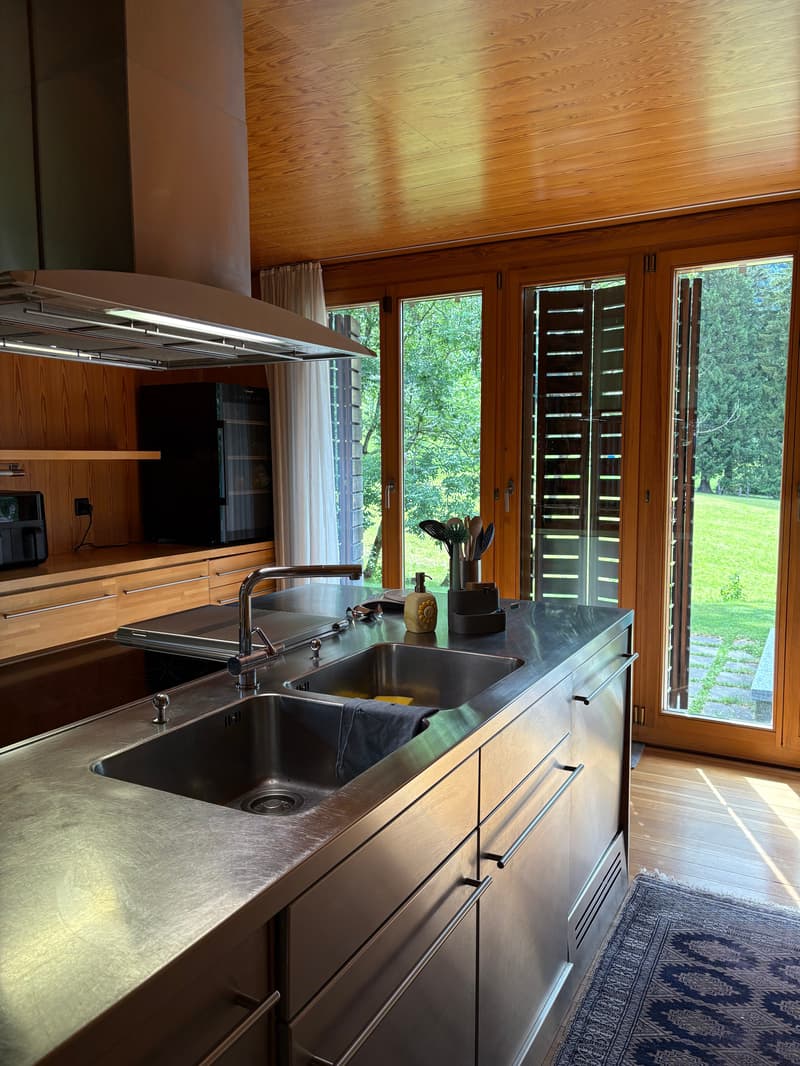 Casa di design in legno immersa nel verde (11)
