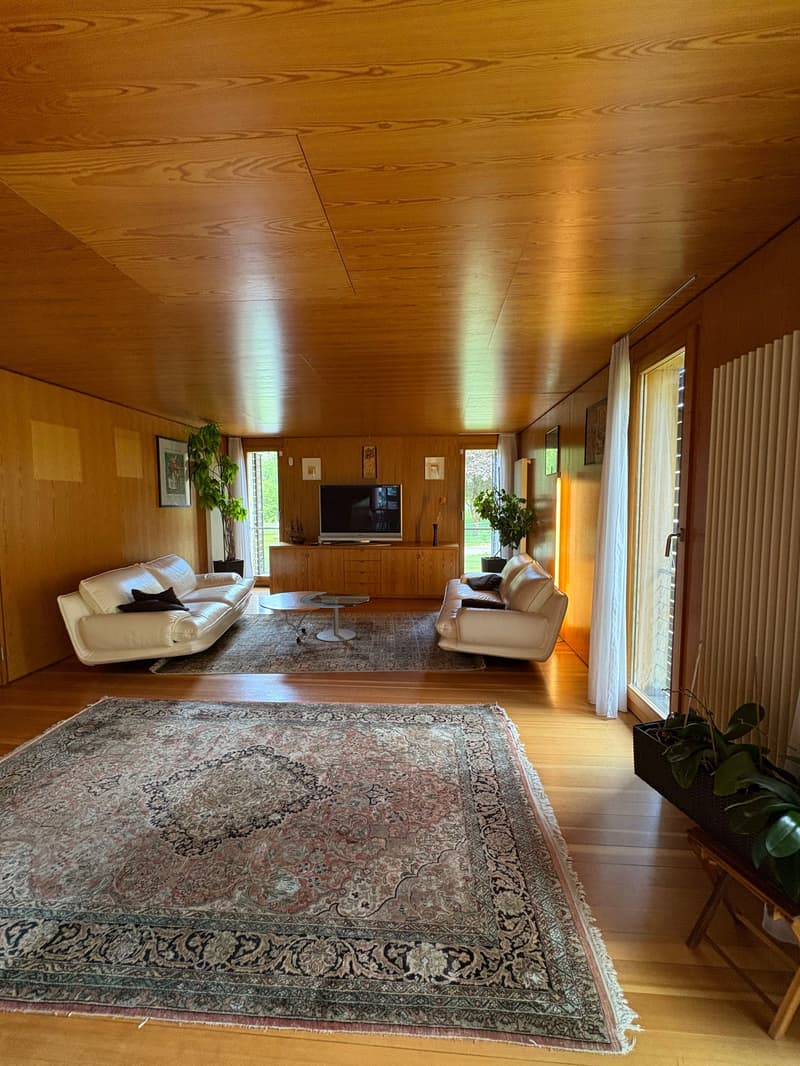Casa di design in legno immersa nel verde (8)