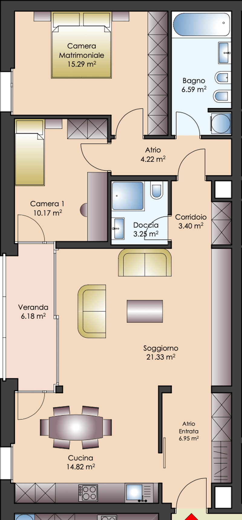 Wohnung 3,5 Zimmer in gutem Zustand (11)