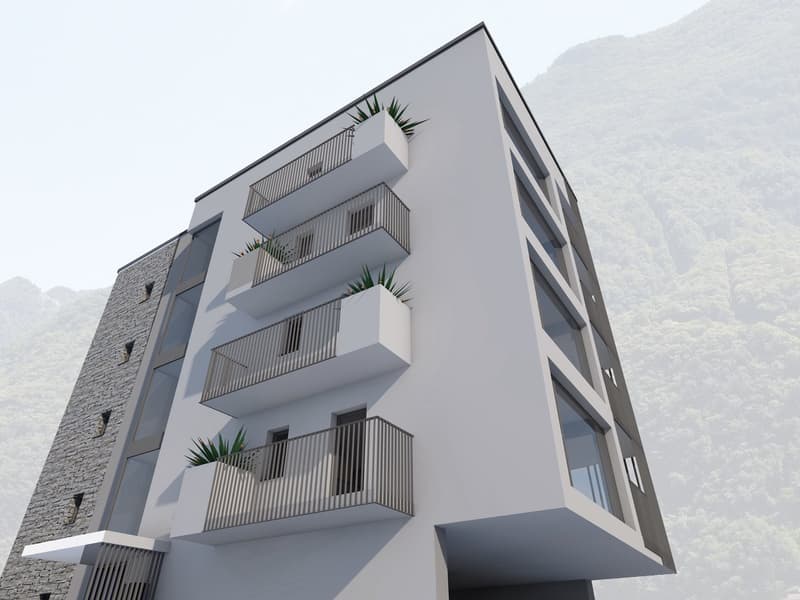 DIRECTLY FROM THE DEVELOPER - Bellinzona - generous 4.5 rooms in Via Varrone 15 (9)