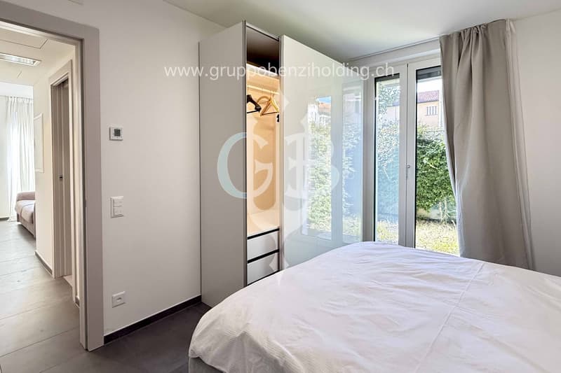2,5 neu gebaute Räume mit privatem Garten. (5)