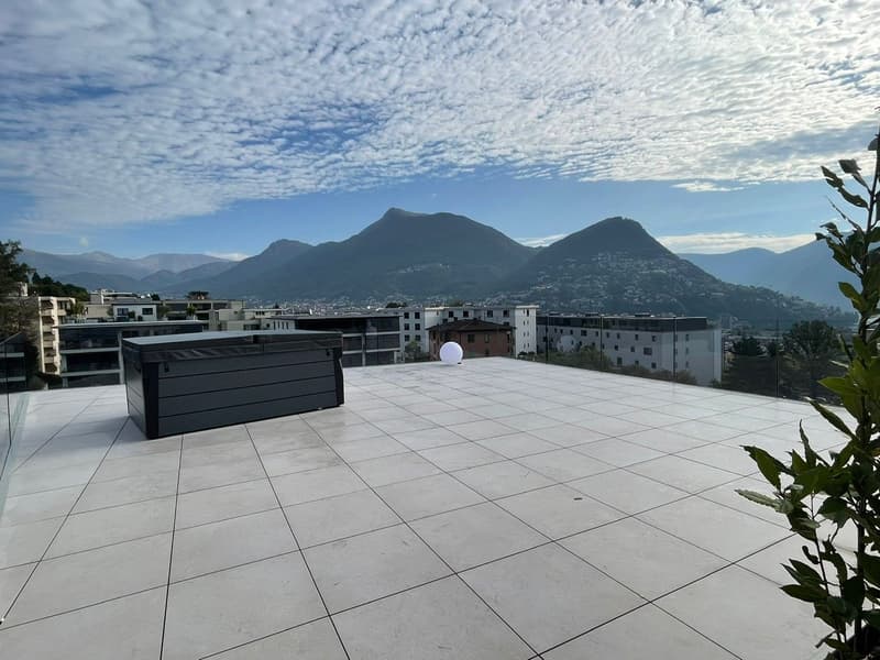 Attico di lusso con terrazza e jacuzzi a Massagno – Disponibile subito (30)