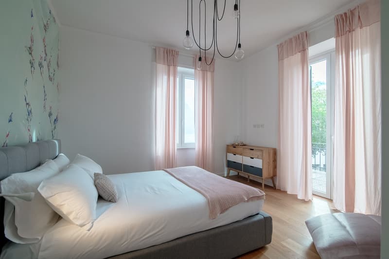 AFFITTASI MENSILMENTE Villa pronta all'uso in centro Lugano con importante vista lago (16)