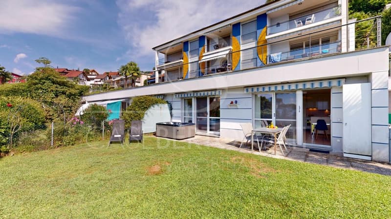 Sonnenverwöhnte Gartenwohnung mit Seesicht, Pool und Jacuzzi in Vairano (4)