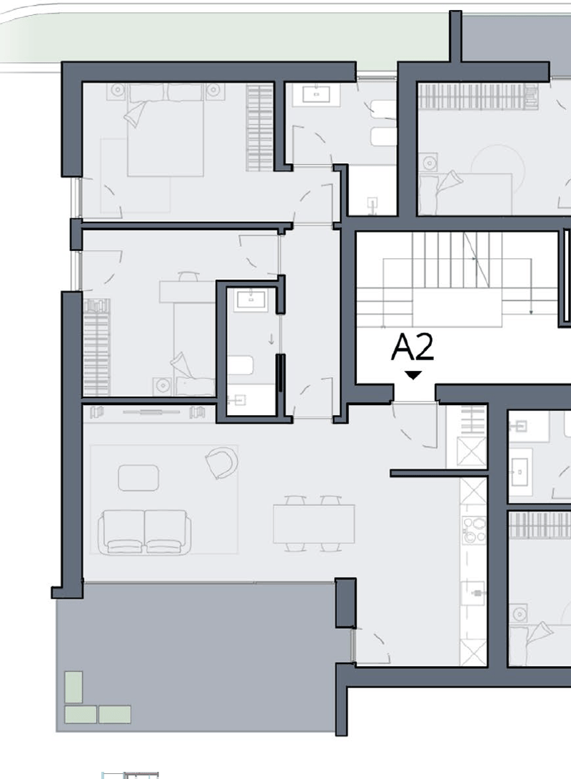 PRIMA LOCAZIONE - NUOVI 3.5 LOCALI CON AMPIA TERRAZZA (7)