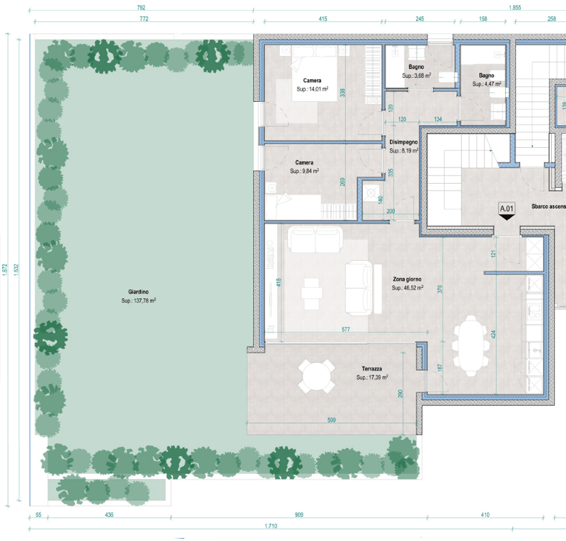 BELLINZONA - NEW 3.5 ROOM APARTMENT WITH LARGE GARDEN (6)