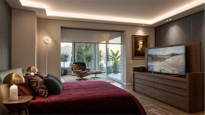 Villa moderna con vista lago a Vico Morcote (7)