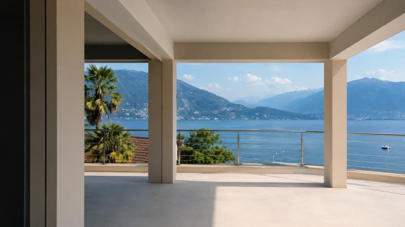 Traumwohnung mit Seesicht und privatem Strand in Ranzo (1)