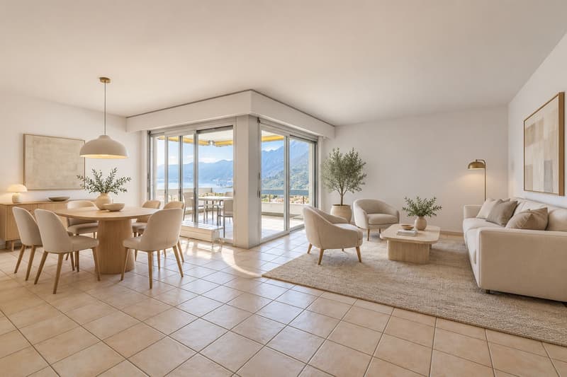 Grosszügige 4.5-Zimmerwohnung mit Panoramaseesicht in Locarno Monti (3)