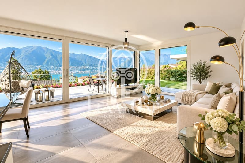Luxuriöse 4,5-Zimmer-Gartenwohnung mit Seesicht - Ihr Traum vom Zweitwohnsitz am Lago Maggiore (5)